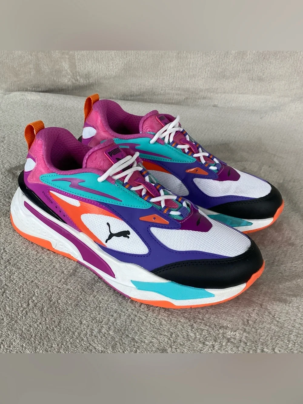 Puma RS Fast Hypnotize Womens Size 10 Pink White Running Shoes Athletic NEW